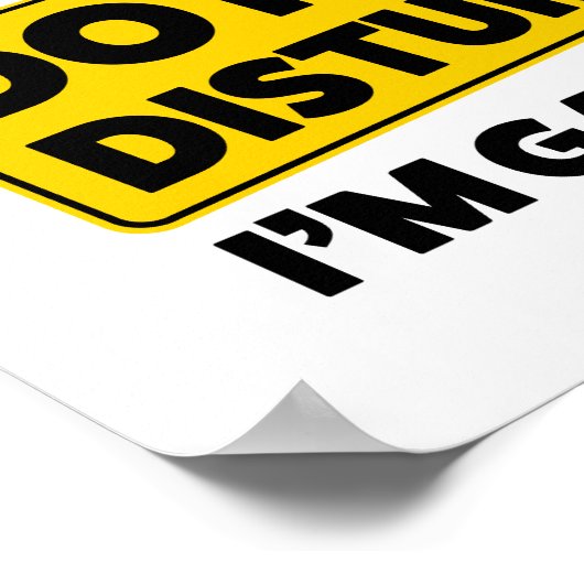 Niet storen! Ik ga gamen Poster (Hoek)