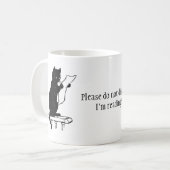 Niet storen, ik lees. koffiemok (Voorkant links)