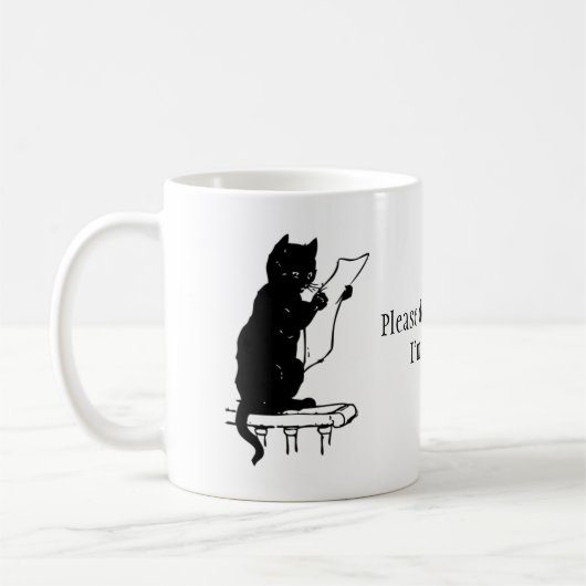 Niet storen, ik lees. koffiemok (Links)