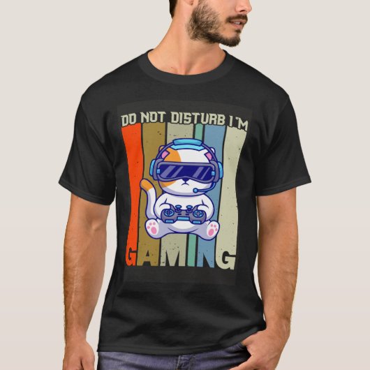 Niet storen in het gamen t-shirt (Voorkant)
