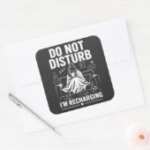 Niet Storen Introvert Modus Vierkante Sticker (Envelop)