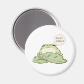 Niet Storen Kikkerslaap Kawaii-ontwerp Magneet (Voorkant / Achterkant)