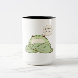Niet Storen Kikkerslaap Kawaii-ontwerp Tweekleurige Koffiemok
