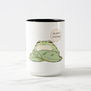 Niet Storen Kikkerslaap Kawaii-ontwerp Tweekleurige Koffiemok