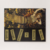 Niet storen  Lady Gold Black Spider Web Legpuzzel (Horizontaal)