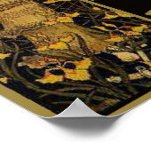 Niet storen  Lady Gold Black Spider Web Poster (Hoek)