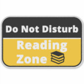 Niet storen, leeszone sticker (Voorkant)