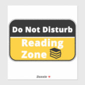 Niet storen, leeszone sticker (Vel)