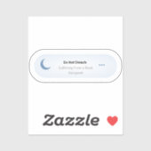 Niet storen - Lijden aan een boek kater Sticker (Vel)