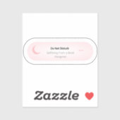 Niet storen - Lijden aan een boek kater Sticker (Vel)