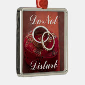 Niet storen metalen ornament (Rechts)