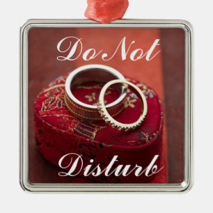 Niet storen metalen ornament