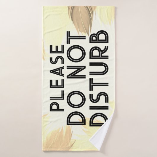 Niet storen op Feathers Van Life Camping RVing Badhanddoek (Badhanddoek)