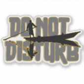 Niet Storen – Rustig Solitair Bootontwerp Sticker (Voorkant)