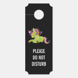 Niet storen Schattigee Frankenstein eenhoorn Hallo Deurhanger