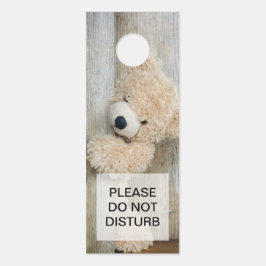 Niet storen Schattigee gevulde Beer foto Deurhanger