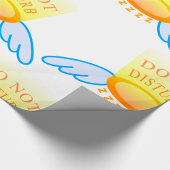 Niet storen Slaapstand Vliegende Halo en Vleugels Cadeaupapier