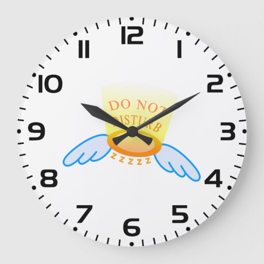 Niet storen Slaapstand Vliegende Halo en Vleugels Grote Klok (Voorkant)
