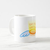 Niet storen Slaapstand Vliegende Halo en Vleugels Koffiemok (Voorkant links)