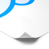 Niet storen Slaapstand Vliegende Halo en Vleugels Poster (Hoek)