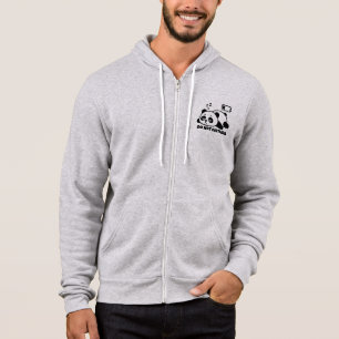 Niet Storen Slapende Panda Schattig Lui Grappig Hoodie