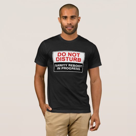  "Niet storen" T-shirt (Voorkant volledig)