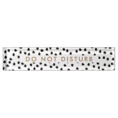 Niet storen teken witte stippen Dog Business Naambordje (Voorkant)