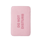 Niet storen trendy pastel roze badmat (Voorkant Verticaal)