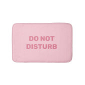 Niet storen trendy pastel roze badmat (Voorkant)