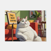 Niet storen vet kat grappig deurmat (Voorkant)