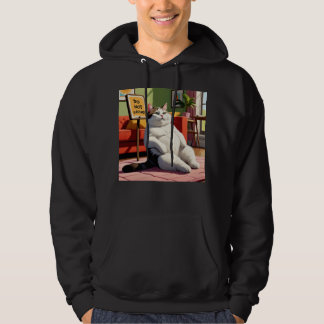 Niet storen vet kat grappig hoodie
