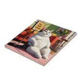 Niet storen vet kat grappig tegeltje (Zijkant)