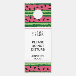 Niet storen Watermeloen Patroon Roze & Groen Deurhanger