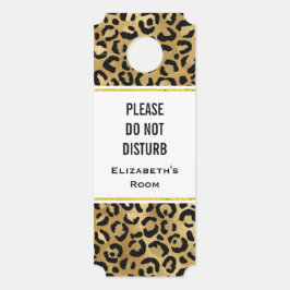 Niet storen Wild & Exotische Leopard Print Patroon Deurhanger