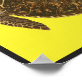 Niet storen Zee Turtle Nest Poster (Hoek)