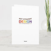 Niet Straight Design Daughter en Partner Kaart (Achterkant)