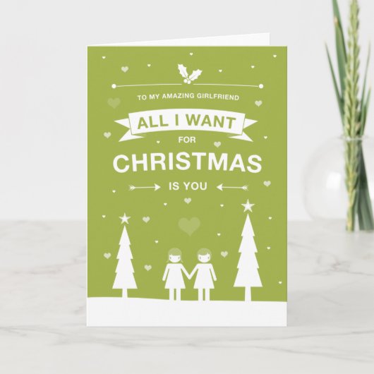 Niet Straight Design Geweldige Vriendin Kaart (Voorkant)