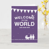 Niet Straight Design 'New Baby' Kaart (Gele Bloem)