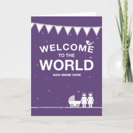 Niet Straight Design 'New Baby' Kaart