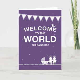 Niet Straight Design 'New Baby' Kaart