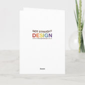Niet Straight Design Rainbow Kerstboom Kaart (Achterkant)