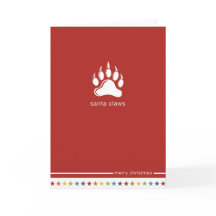 Niet Straight Design 'Santa Claws' Kaart