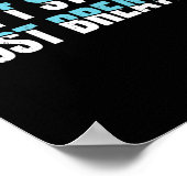 Niet stress gewoon adem cadeau zenuwspanning poster (Hoek)