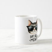 Niet stressen Meowt, Funny Cat Pun Coffee Mok (Voorkant rechts)