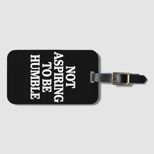 Niet streven om nederige Kamala Harris feminist te Bagagelabel (Voorkant (horizontaal))