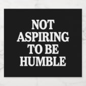 Niet streven om nederige Kamala Harris feminist te Bier Etiket (Enkel label)