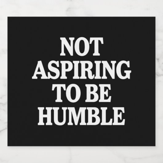 Niet streven om nederige Kamala Harris feminist te Bier Etiket (Enkel label)