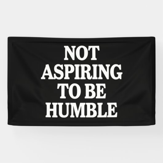 Niet streven om nederige Kamala Harris feminist te Spandoek (Horizontaal)