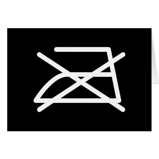 NIET STRIJKEN! KAART (Voorkant Horizontaal)