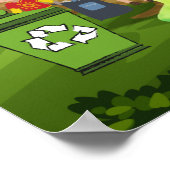 Niet strooisel, draak Recyclen Poster (Hoek)